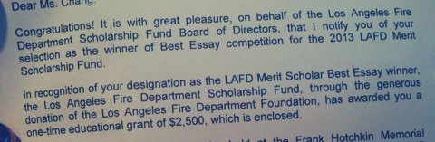 LAFD Scholarship!