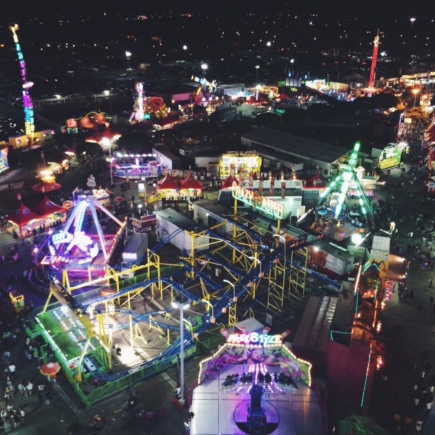 View of the OC Fair from the Top of the Ferris Wheel