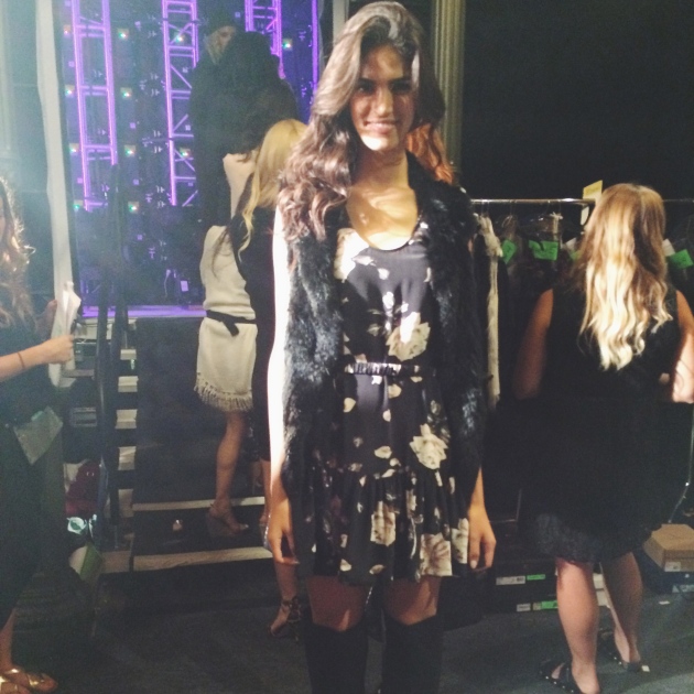 LA Model Korreen Backstage at Style Week OC 2014