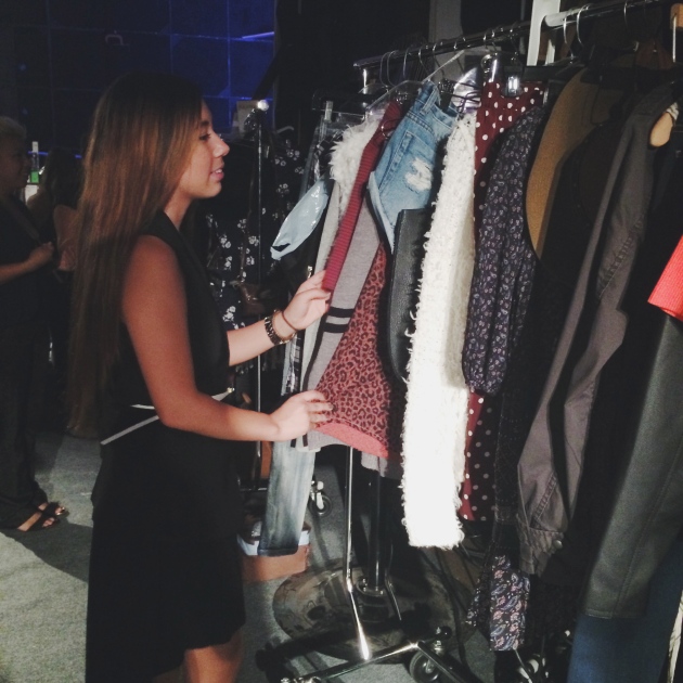 Ciera Chang Working Backstage at Fall Fashion Looks Backstage at Style Week OC 2014