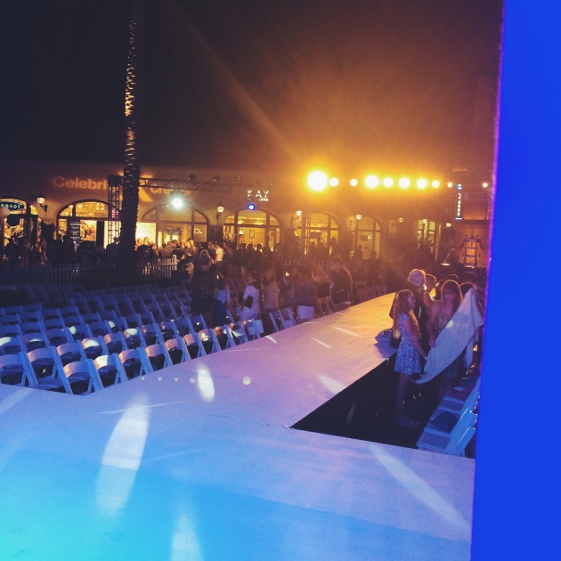 View from Backstage of Irvine Spectrum Style Week OC 2014 Show